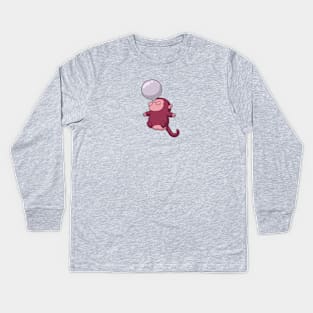 Bubble Monkey Kids Long Sleeve T-Shirt